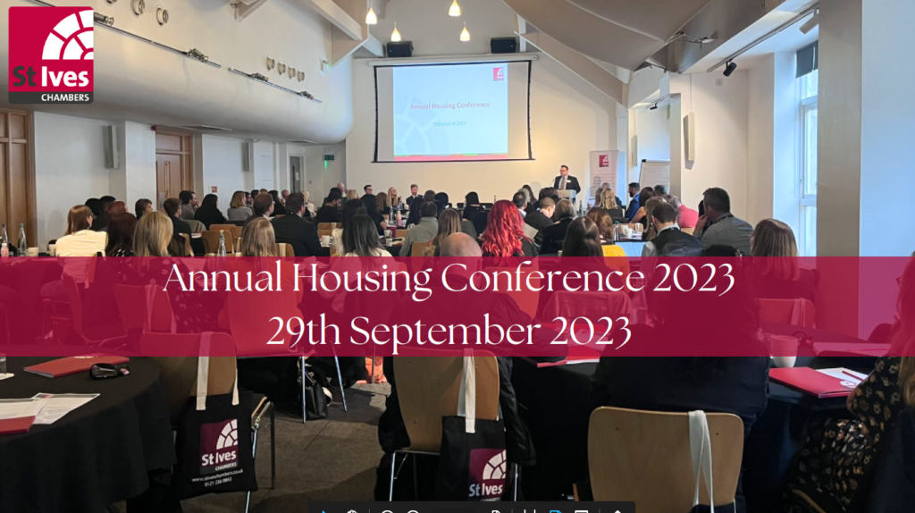 Annual Housing Conference 2023 St Ives Chambers